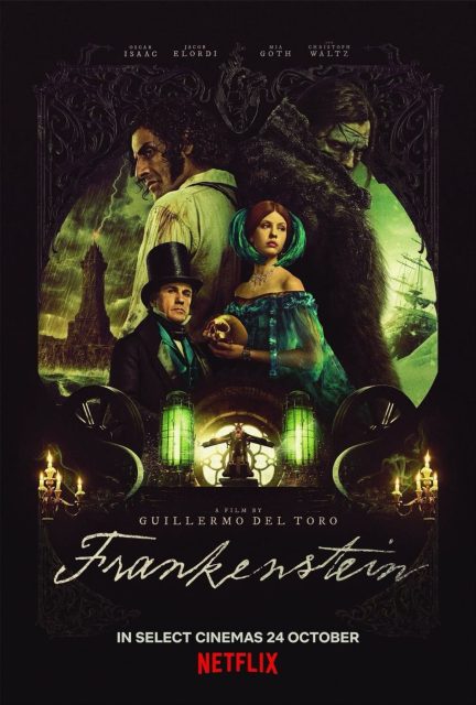 Frankenstein (2025) - Photos et affiches. 13 Affiche Poster de Frankenstein avec Oscar Isaac 2025