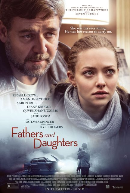 Père et fille - Photos et affiches. 4 Affiche Poster de Père et fille Fathers and Daughters avec Russell Crowe et Amanda Seyfried 2015