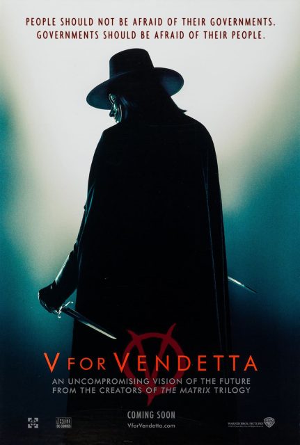 V pour Vendetta - Photos et affiches. 3 Affiche Poster de V pour Vendetta avec Hugo Weaving et Natalie Portman 2006