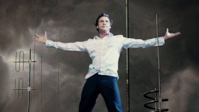 Bruce tout-puissant - Photos et affiches. 10 Jim Carrey Morgan Freeman et Jennifer Aniston dans Bruce tout-puissant Almighty 2003