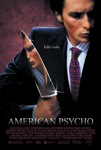 American Psycho - Photos et affiches. 2 Affiche Poster de American Psycho avec Christian Bale 2000