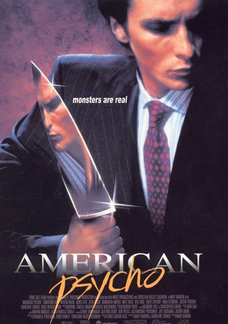 American Psycho - Photos et affiches. 3 Affiche Poster de American Psycho avec Christian Bale 2000