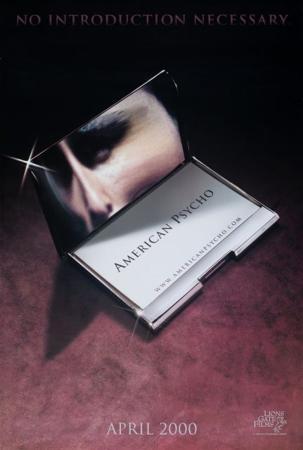 American Psycho - Photos et affiches. 4 Affiche Poster de American Psycho avec Christian Bale 2000