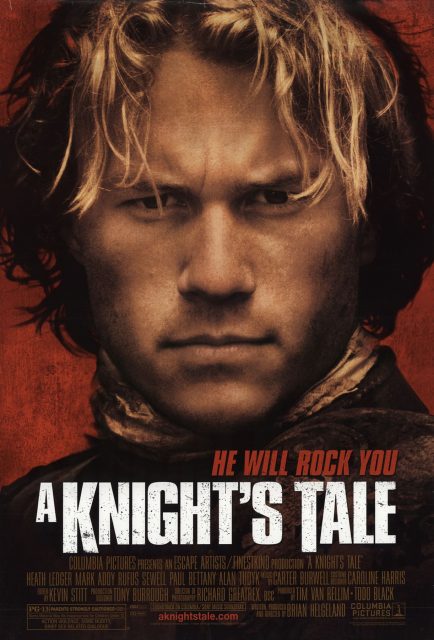 Chevalier (2001). 12 Affiche Poster de Chevalier A Knight's Tale avec Heath Ledger 2001