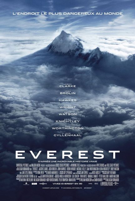 Everest - Photos et affiches. 2 Affiche Poster de Everest avec Jason Clarke Jake Gyllenhaal et Josh Brolin 2015