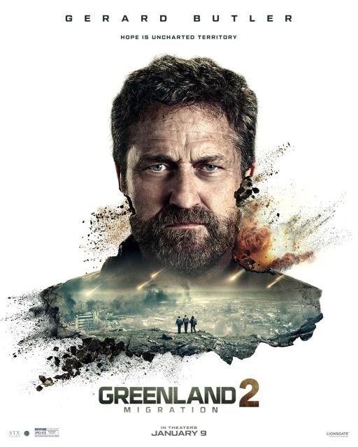 Greenland : migration - Photos et affiches. 5 Affiche Poster de Greenland : migration avec Gerard Butler et Morena Baccarin 2026