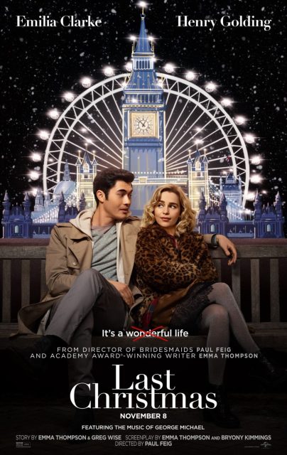 Last Christmas - Photos et affiches. 3 Affiche Poster de Last Christmas avec Emilia Clarke 2019