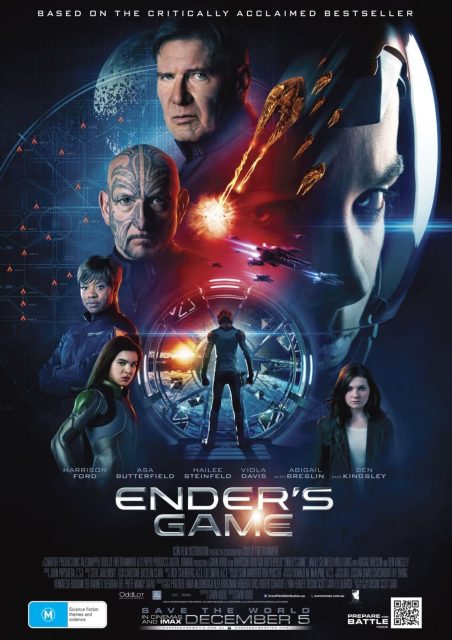 La stratégie Ender - Photos et affiches. 4 Affiche Poster de La stratégie Ender Game avec Asa Butterfield et Harrison Ford 2013