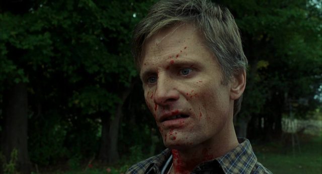A history of violence. 21 Viggo Mortensen Ed Harris et Maria Bello dans A history of violence 2005