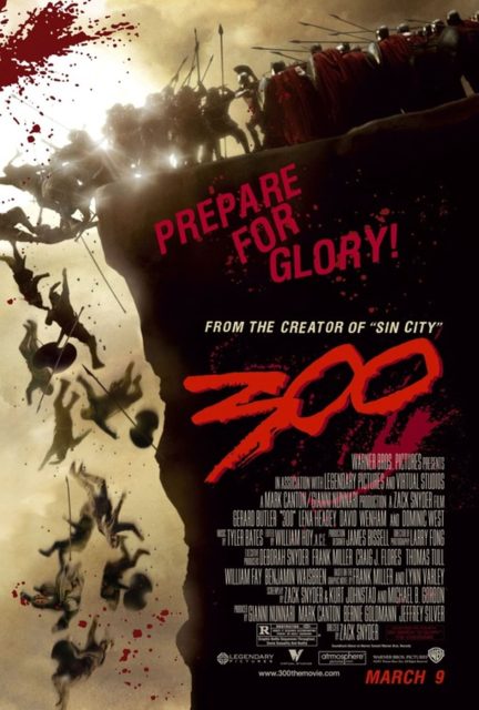 300. 12 Affiche Poster de 300 avec Gerard Butler 2007
