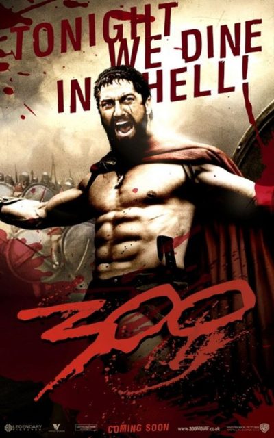 300. 13 Affiche Poster de 300 avec Gerard Butler 2007