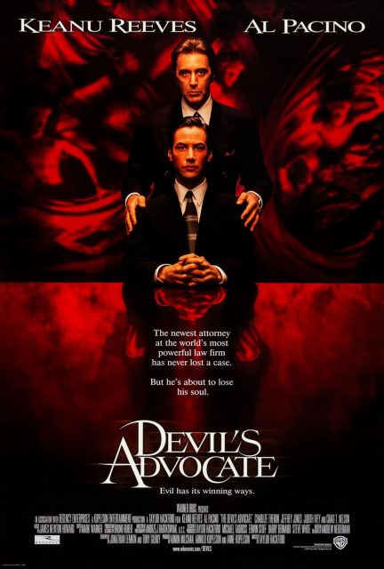 L'associé du diable - Photos et affiches. 2 Affiche Poster de L'associé du diable The Devil's Advocate avec Keanu Reeves Al Pacino et Charlize Theron 1997
