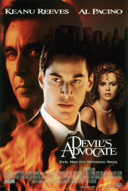 L'associé du diable - Photos et affiches. 3 Affiche Poster de L'associé du diable The Devil's Advocate avec Keanu Reeves Al Pacino et Charlize Theron 1997