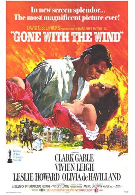 Autant en emporte le vent - Photos et affiches. 7 Affiche Poster de Autant en emporte le vent Gone with the Wind avec Vivien Leigh et Clark Gable 1940