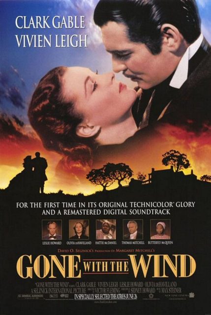 Autant en emporte le vent - Photos et affiches. 9 Affiche Poster de Autant en emporte le vent Gone with the Wind avec Vivien Leigh et Clark Gable 1940