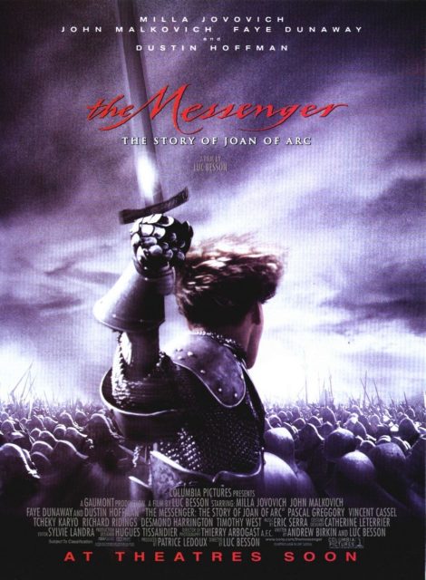 Jeanne d'Arc - Photos et affiches. 2 Affiche Poster de Jeanne d'Arc The Messenger: The Story of Joan of Arc avec Milla Jovovich 1999