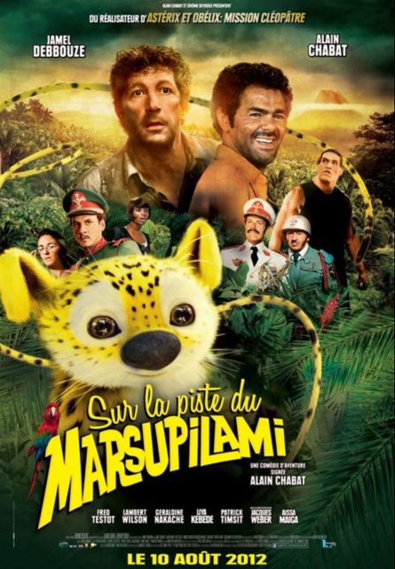 Sur la piste du Marsupilami - Photos et affiches. 2 Affiche Poster de Sur la piste du Marsupilami avec Jamel Debbouze et Alain Chabat 2012