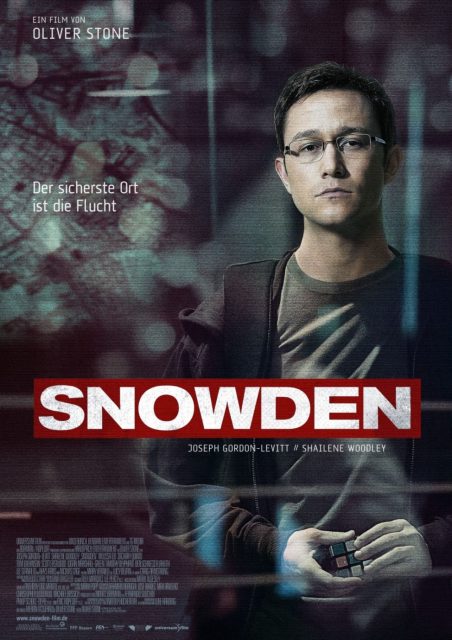 Snowden - Photos et affiches. 3 Affiche Poster de Snowden avec Joseph Gordon-Levitt et Shailene Woodley 2016