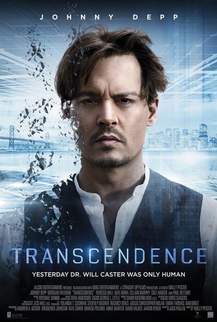Transcendance - Photos et affiches. 2 Affiche Poster de Transcendance avec Johnny Depp et Rebecca Hall 2014