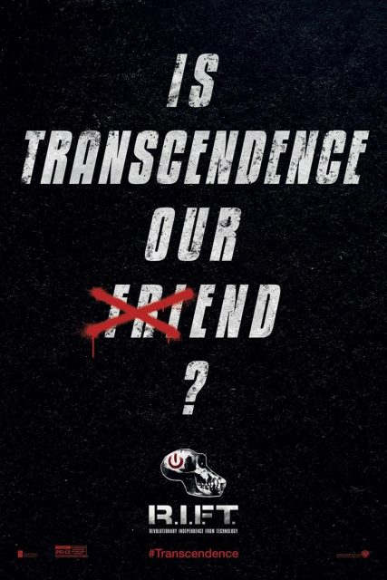 Transcendance - Photos et affiches. 5 Affiche Poster de Transcendance avec Johnny Depp et Rebecca Hall 2014