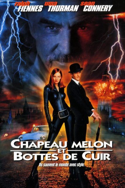 Chapeau melon et bottes de cuir - Photos et affiches. 2 Affiche Poster de Chapeau melon et bottes de cuir The Avengers avec Ralph Fiennes et Uma Thurman 1998