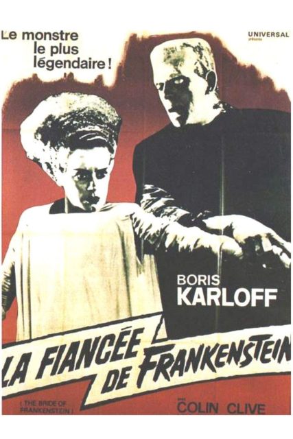 La fiancée de Frankenstein - Photos et affiches. 3 Affiche Poster de La fiancée de Frankenstein Bride avec Boris Karloff 1935