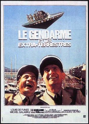 Affiche Poster de Le Gendarme et les Extraterrestres avec Louis de Funès et Michel Galabru 1979