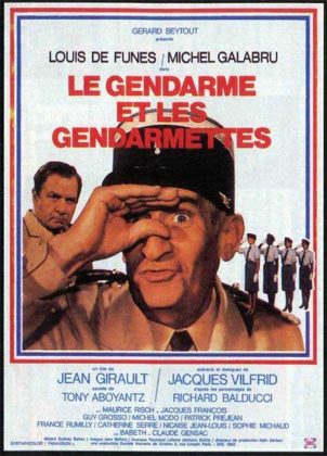 Affiche Poster de Le Gendarme et les Gendarmettes avec Louis de Funès et Michel Galabru 1982