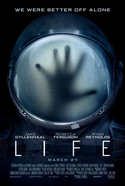Life : origine inconnue. 16 Affiche Poster de Life origine inconnue avec Jake Gyllenhaal Rebecca Ferguson et Ryan Reynolds 2017