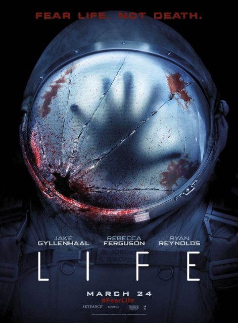 Life : origine inconnue. 18 Affiche Poster de Life origine inconnue avec Jake Gyllenhaal Rebecca Ferguson et Ryan Reynolds 2017