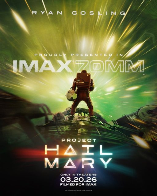 Projet Dernière Chance - Photos et affiches. 6 Affiche Poster de Projet Dernière Chance Project Hail Mary avec Ryan Gosling 2026