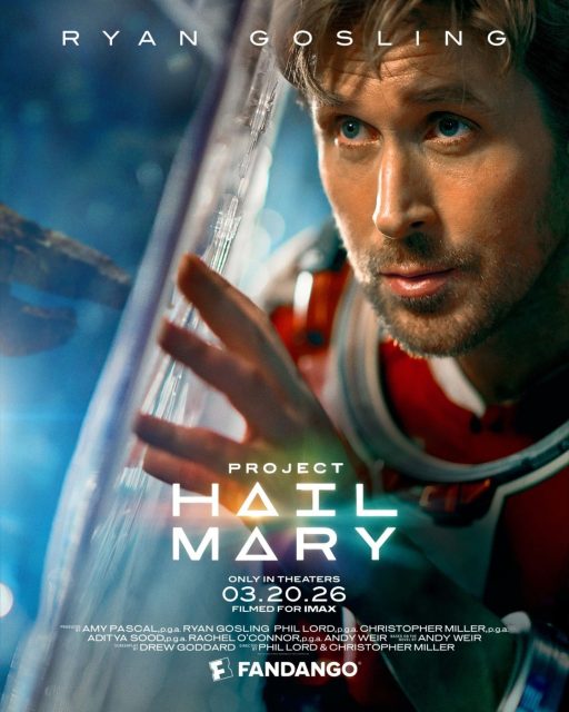Projet Dernière Chance - Photos et affiches. 7 Affiche Poster de Projet Dernière Chance Project Hail Mary avec Ryan Gosling 2026