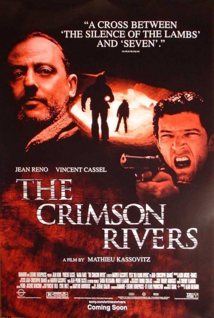 Les Rivières pourpres. 10 Affiche Poster de Les Rivières pourpres avec Jean Reno et Vincent Cassel 2000