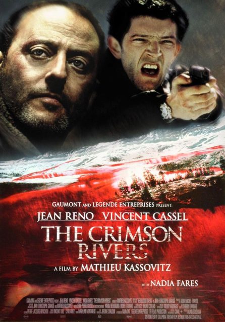 Les Rivières pourpres. 11 Affiche Poster de Les Rivières pourpres avec Jean Reno et Vincent Cassel 2000