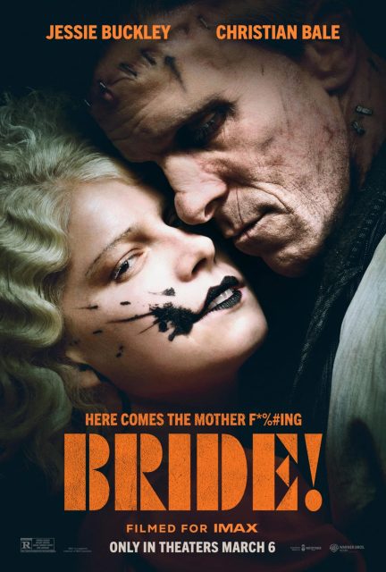 The Bride ! 16 Affiche Poster de The Bride avec Jessie Buckley et Christian Bale 2026