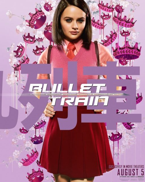 Bullet Train - Photos et affiches. 6 Affiche Poster de Bullet Train avec Brad Pitt Joey King et Aaron Taylor-Johnson 2022