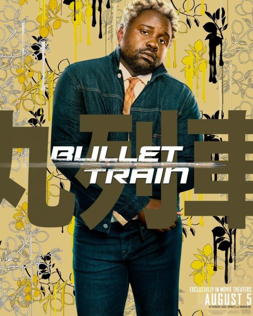 Bullet Train - Photos et affiches. 8 Affiche Poster de Bullet Train avec Brad Pitt Joey King et Aaron Taylor-Johnson 2022