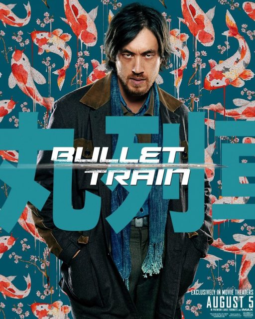 Bullet Train - Photos et affiches. 9 Affiche Poster de Bullet Train avec Brad Pitt Joey King et Aaron Taylor-Johnson 2022