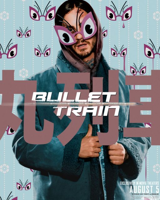 Bullet Train - Photos et affiches. 13 Affiche Poster de Bullet Train avec Brad Pitt Joey King et Aaron Taylor-Johnson 2022