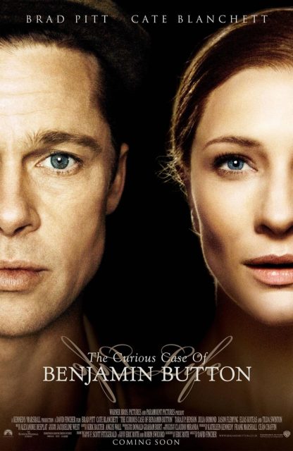 L'étrange histoire de Benjamin Button - Photos et affiches. 2 Affiche Poster de L'étrange histoire de Benjamin Button Curious Case avec Brad Pitt et Cate Blanchett 2008