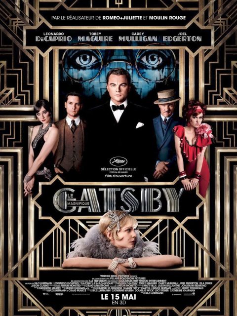 Affiche Poster de Gatsby le Magnifique Great avec Leonardo DiCaprio Tobey Maguire et Carey Mulligan 2013