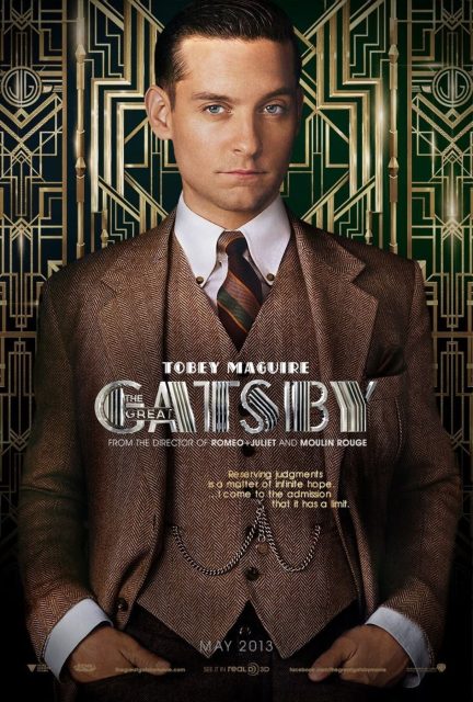 Gatsby le Magnifique - Photos et affiches. 4 Affiche Poster de Gatsby le Magnifique Great avec Leonardo DiCaprio Tobey Maguire et Carey Mulligan 2013