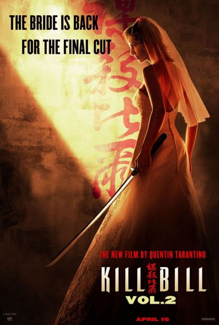 Kill Bill : Volume 2 - Photos et affiches. 2 Affiche Poster de Kill Bill : Volume 2 avec Uma Thurman et David Carradine 2004