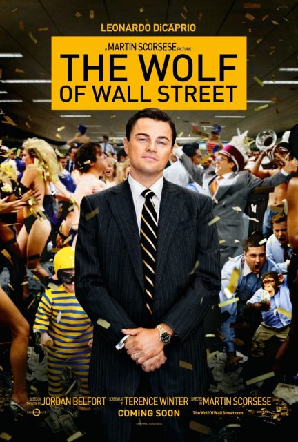 Le loup de Wall Street - Photos et affiches. 5 Affiche Poster de Le loup de Wall Street Wolf avec Leonardo DiCaprio Jonah Hill et Margot Robbie 2013