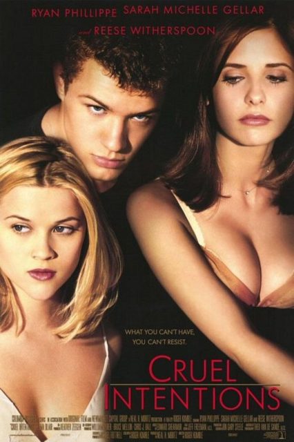 Sexe Intentions - Photos et affiches. 3 Affiche Poster de Sexe Intentions Cruel avec Ryan Phillippe Sarah Michelle Gellar et Reese Witherspoon 1999