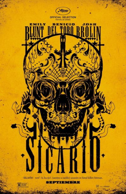 Sicario - Photos et affiches. 5 Affiche Poster de Sicario avec Emily Blunt et Benicio del Toro 2015