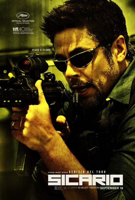 Sicario - Photos et affiches. 6 Affiche Poster de Sicario avec Emily Blunt et Benicio del Toro 2015