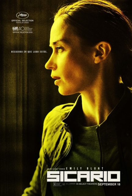 Sicario - Photos et affiches. 7 Affiche Poster de Sicario avec Emily Blunt et Benicio del Toro 2015