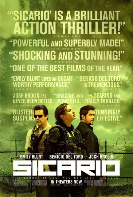 Sicario - Photos et affiches. 10 Affiche Poster de Sicario avec Emily Blunt et Benicio del Toro 2015