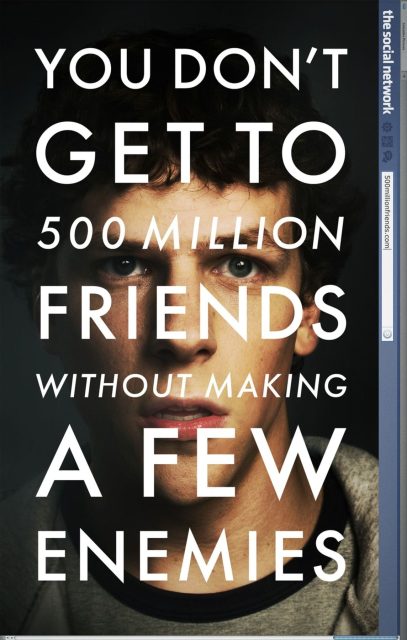 The social network - Photos et affiches. 4 Affiche Poster de The social network avec Jesse Eisenberg Andrew Garfield et Justin Timberlake 2010